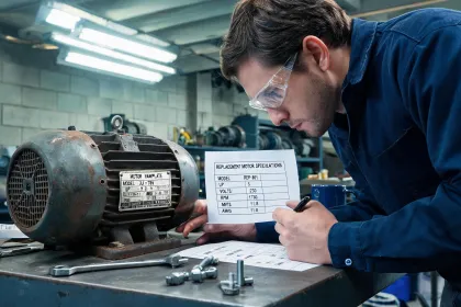 Plant maintenance planner comparing nameplates